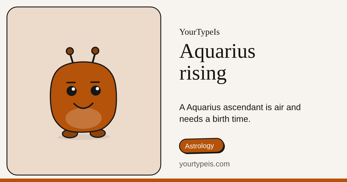 Aquarius rising