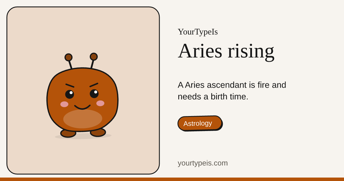Aries rising