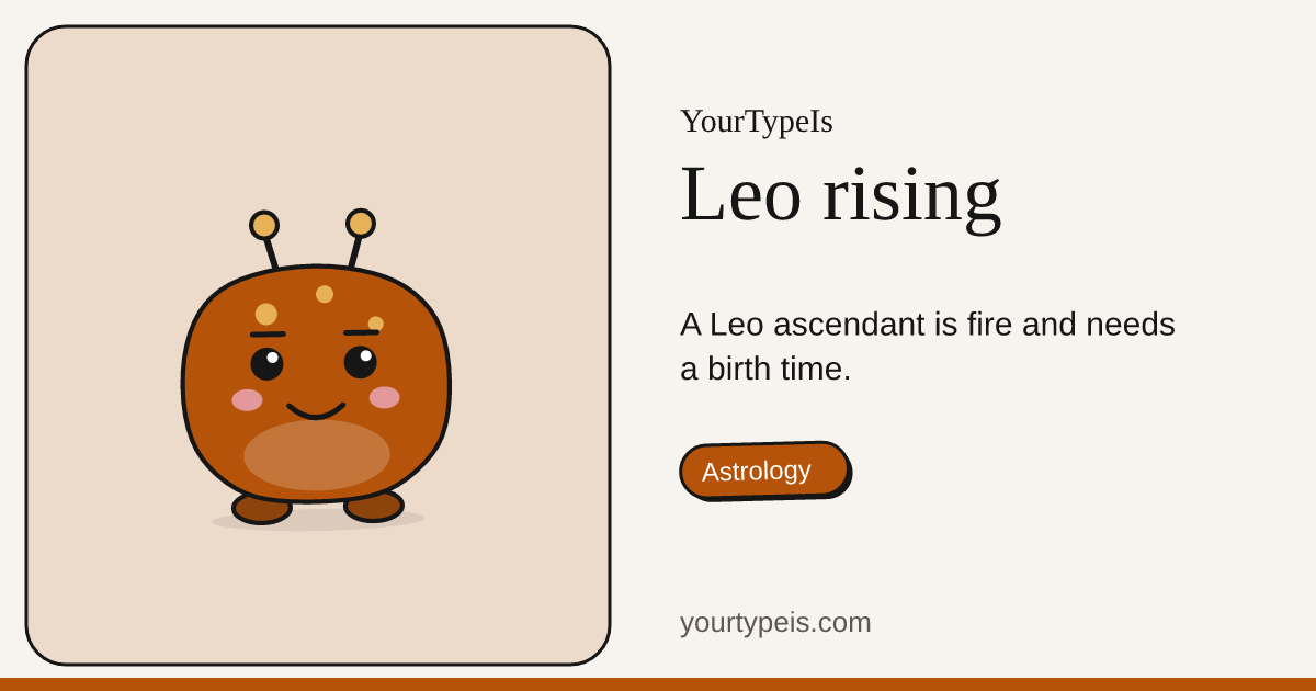 Leo rising