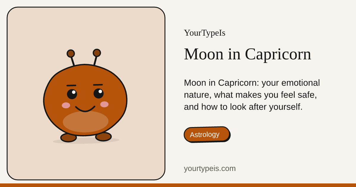 Moon in Capricorn