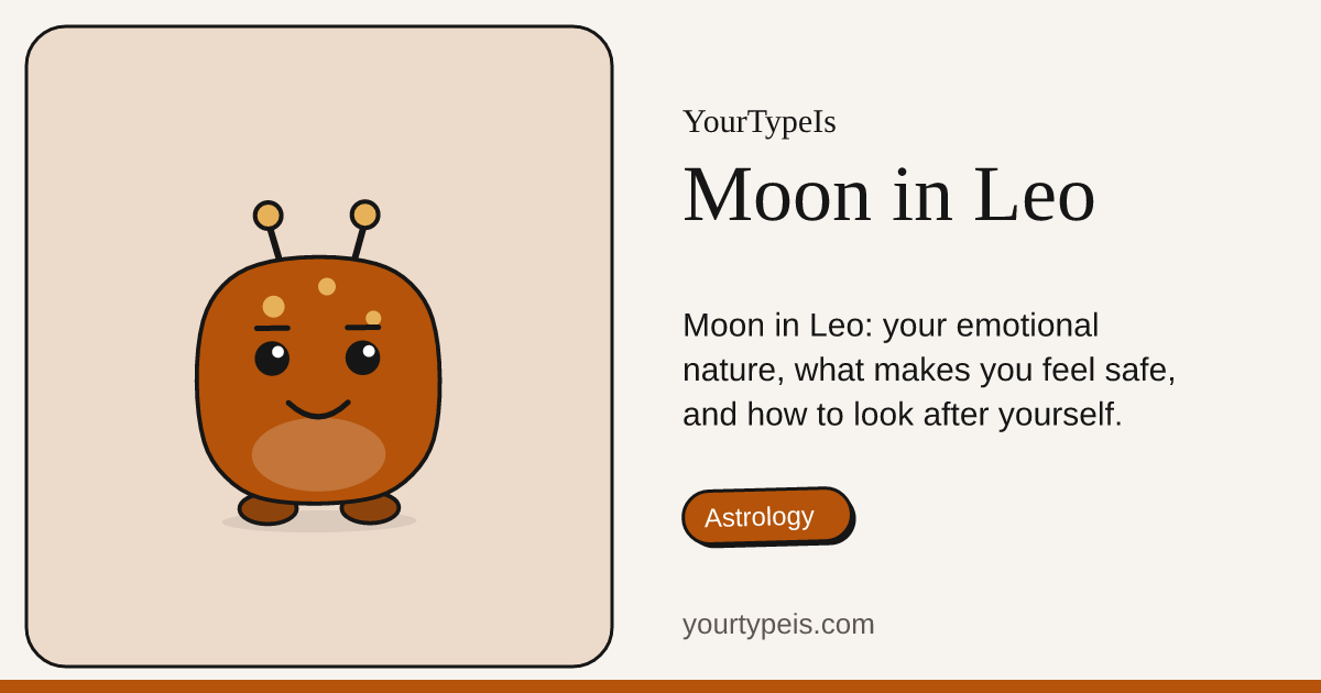 Moon in Leo
