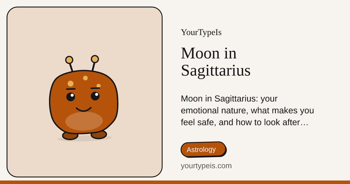 Moon in Sagittarius