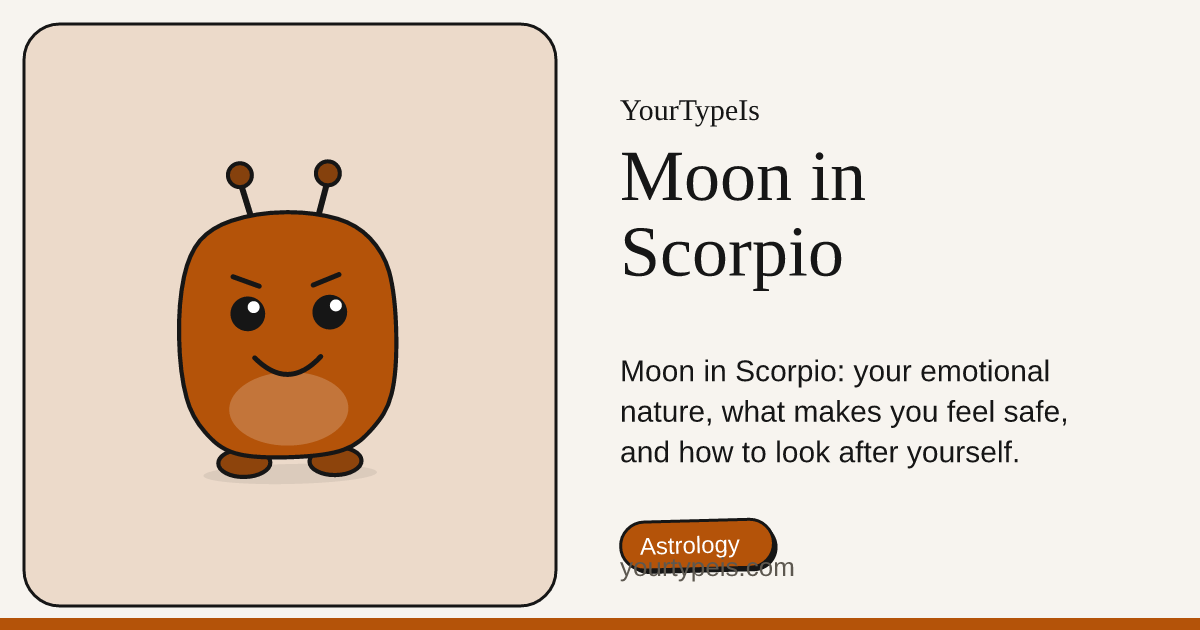Moon in Scorpio