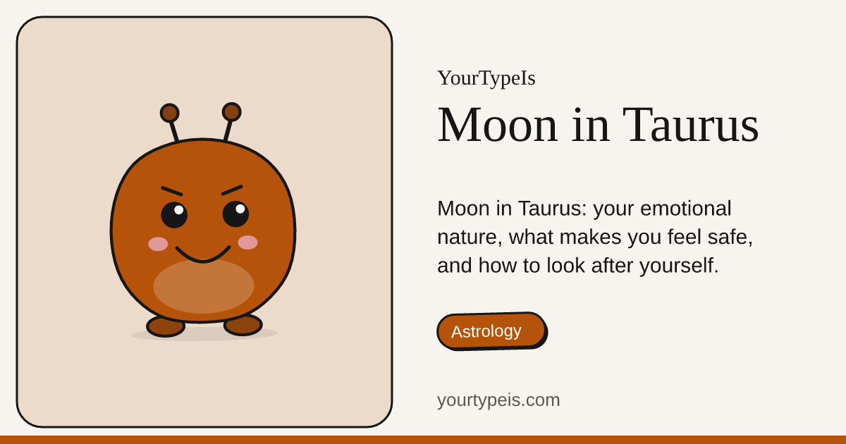 Moon in Taurus