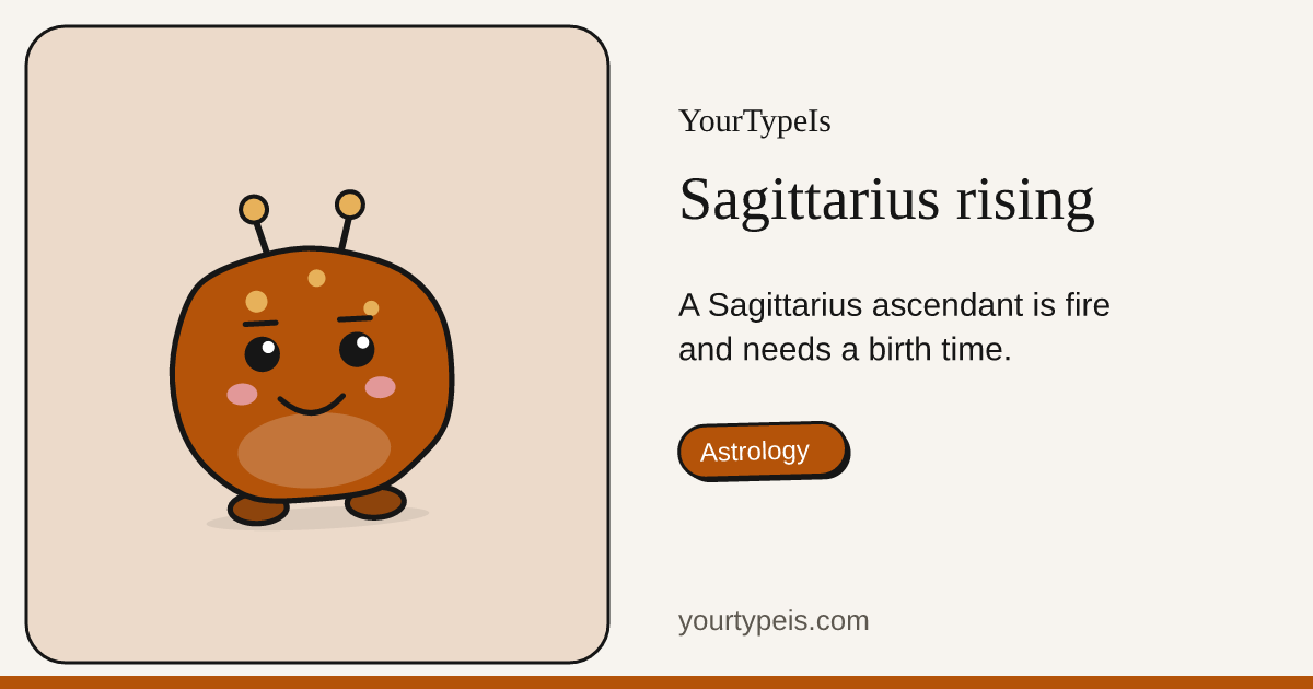Sagittarius rising