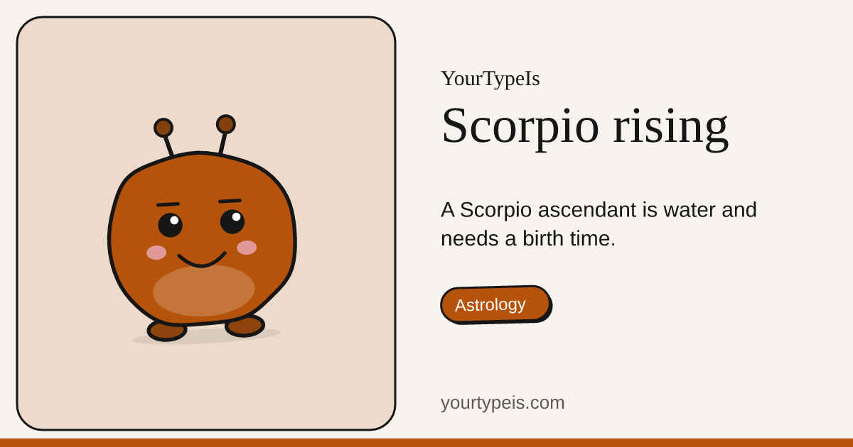 Scorpio rising