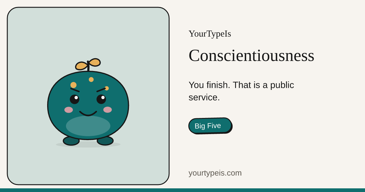 Conscientiousness