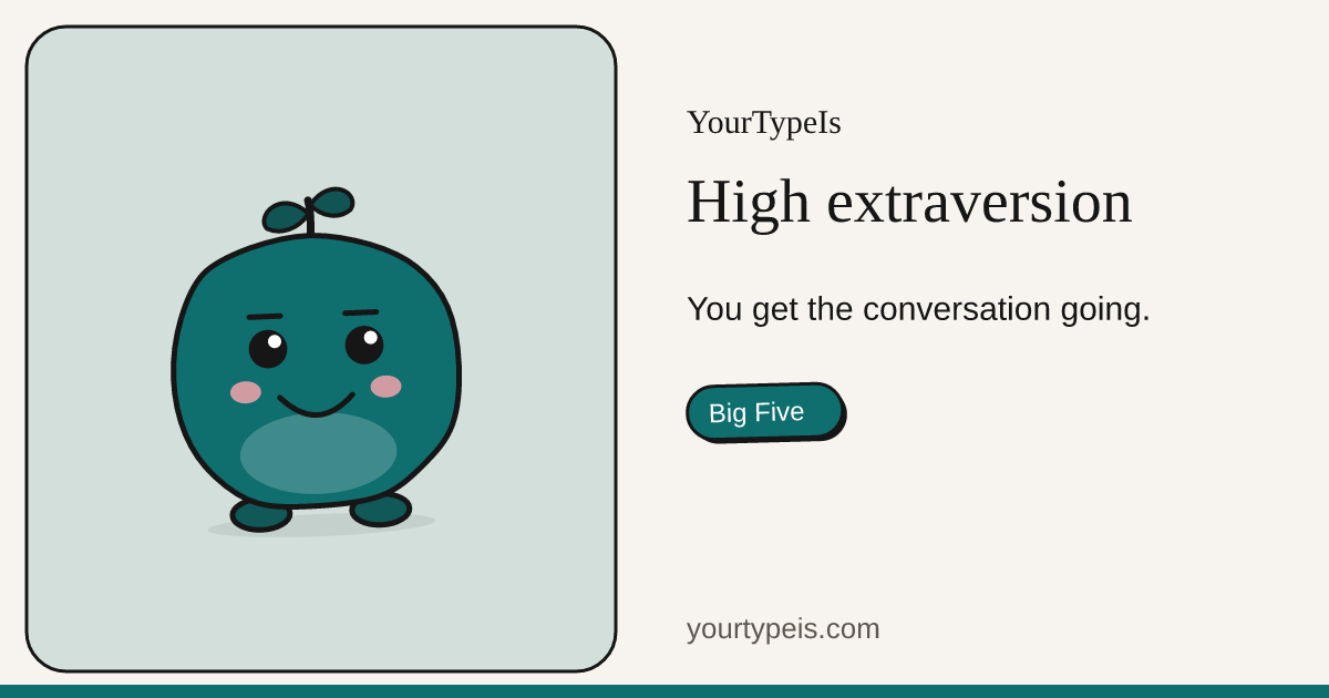 High extraversion