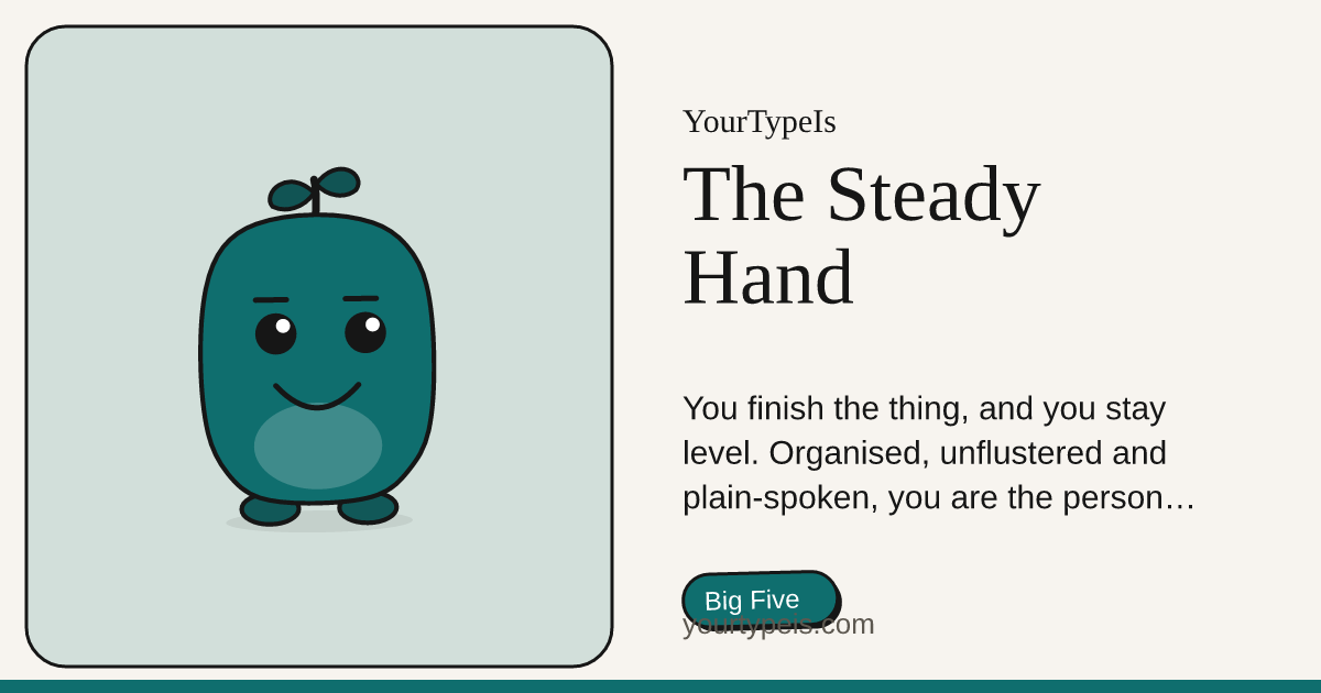 The Steady Hand