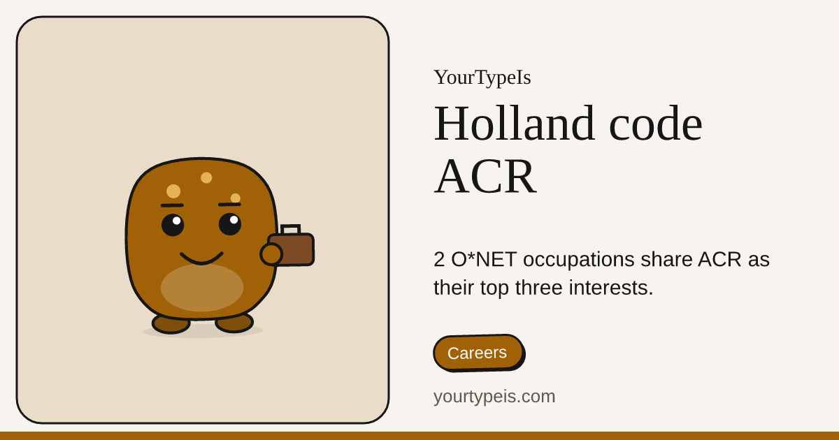 Holland code ACR