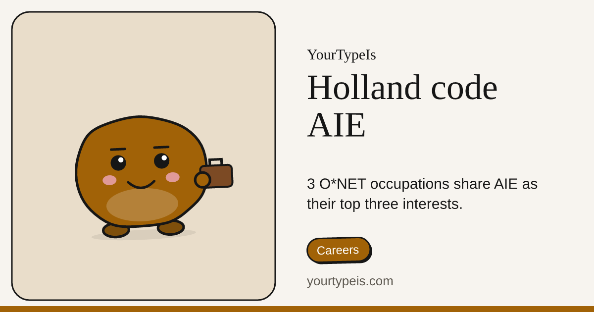 Holland code AIE