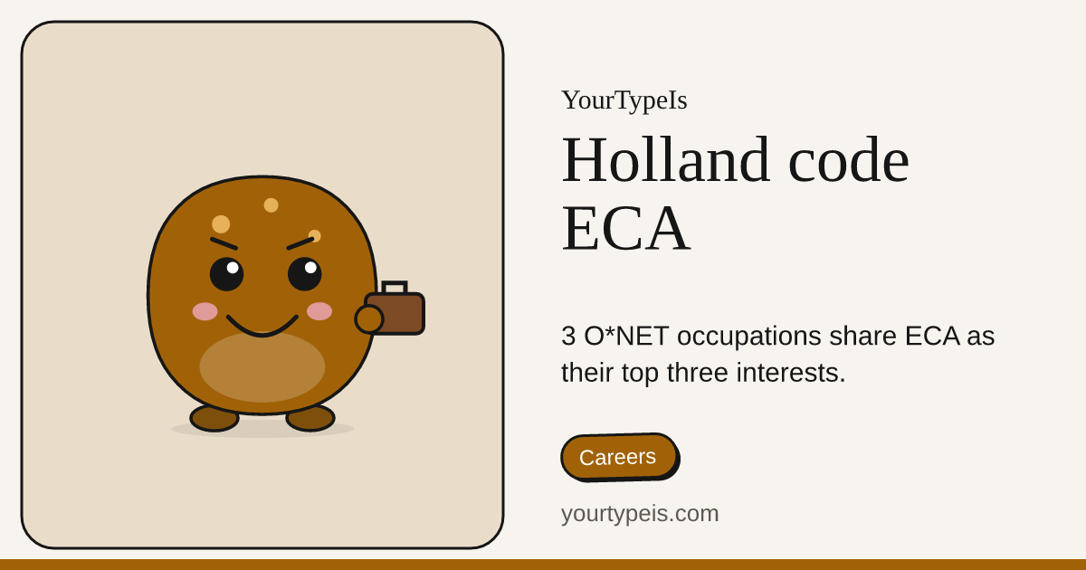 Holland code ECA