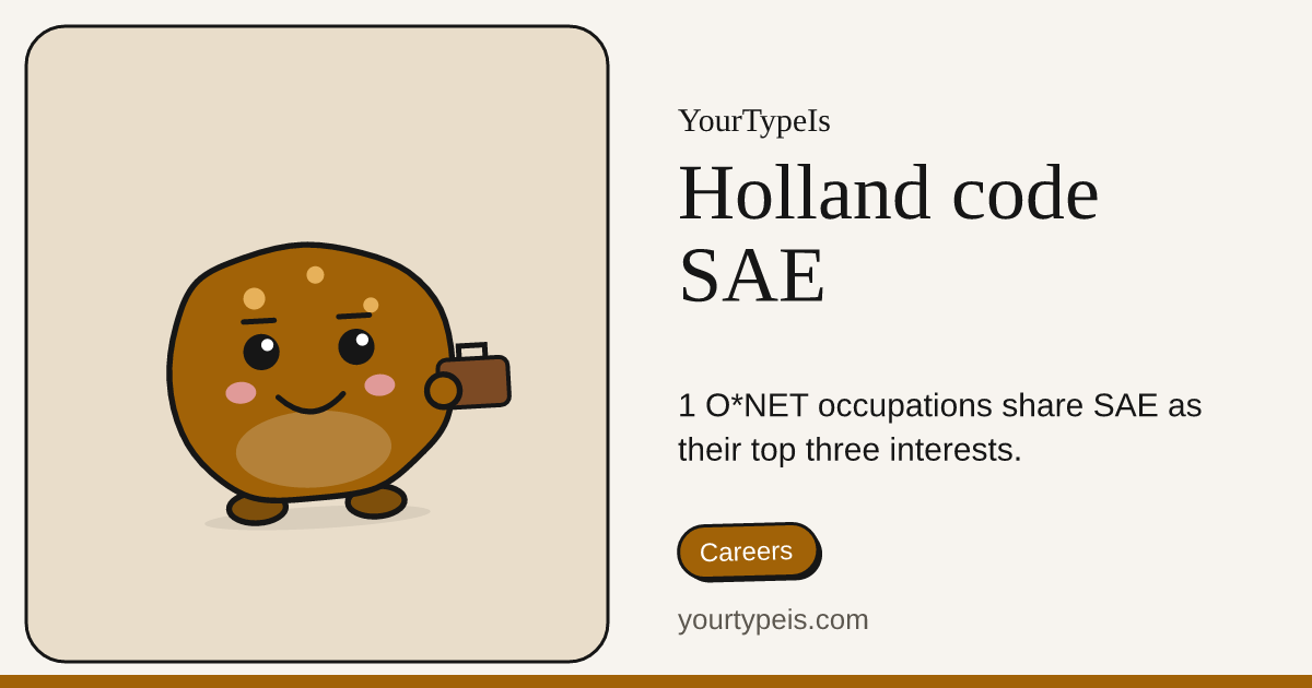 Holland code SAE