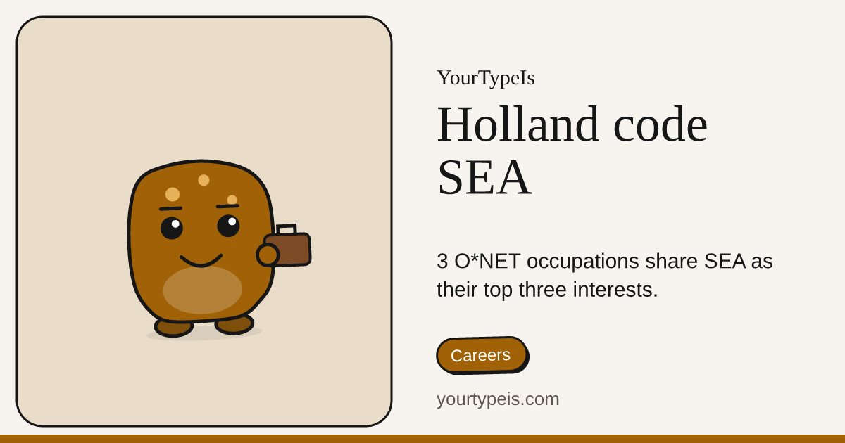 Holland code SEA