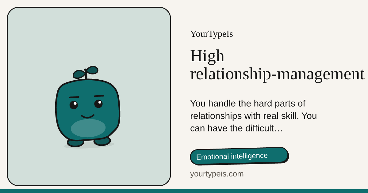 High relationship-management