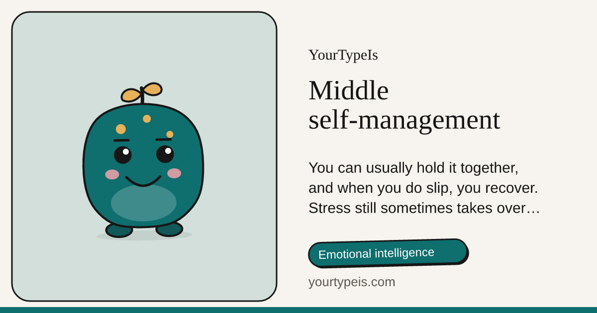 Middle self-management