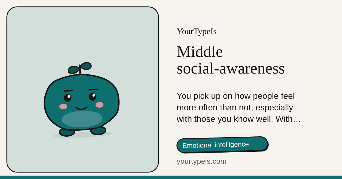 Middle social-awareness