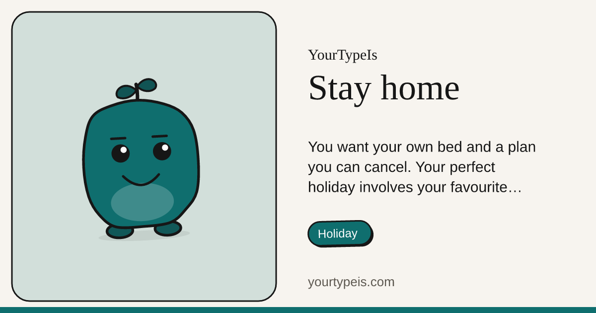 Stay home