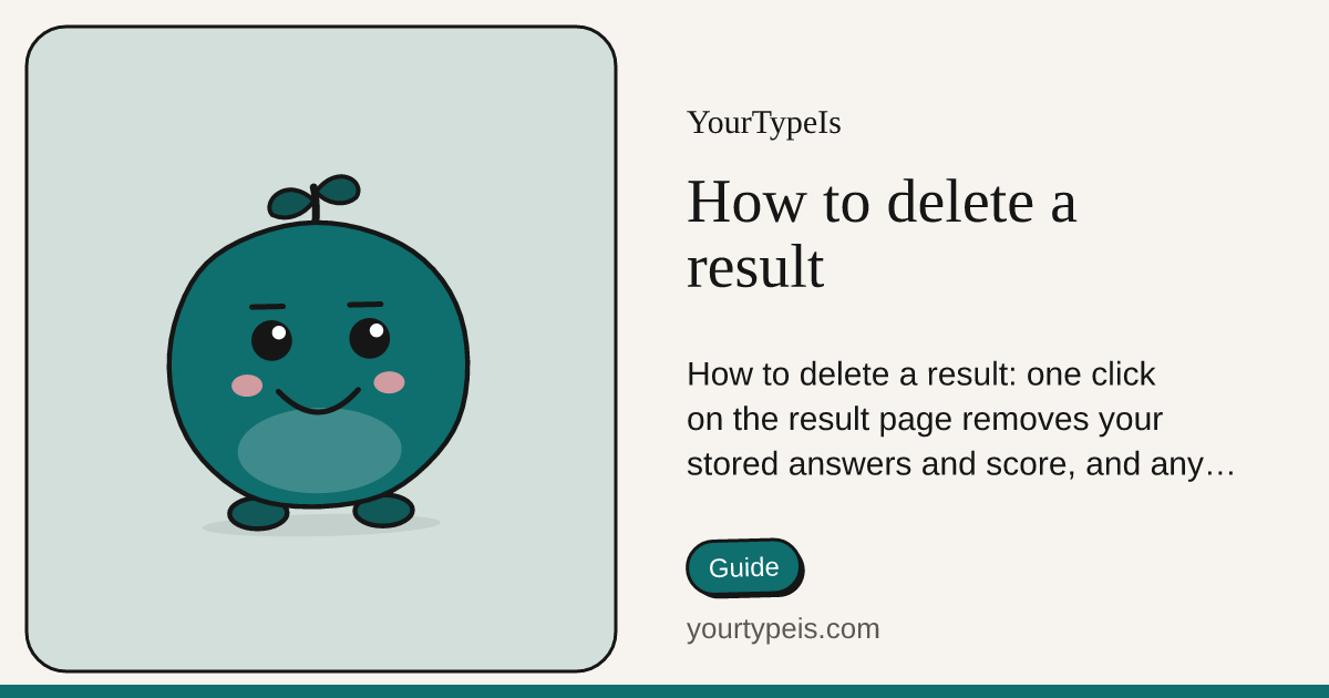 How to delete a result