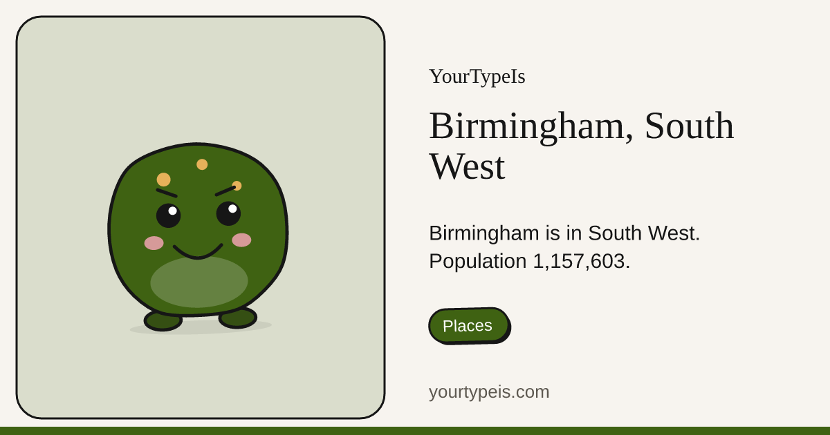 Birmingham, South West
