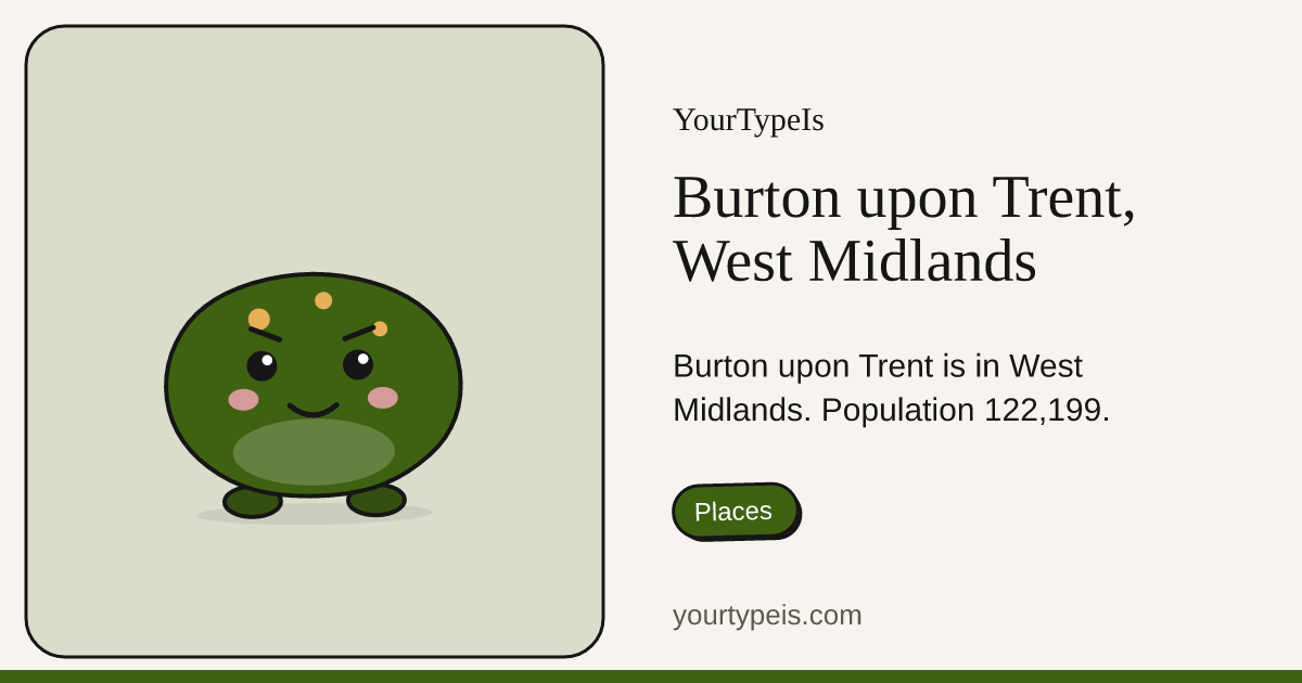 Burton upon Trent, West Midlands
