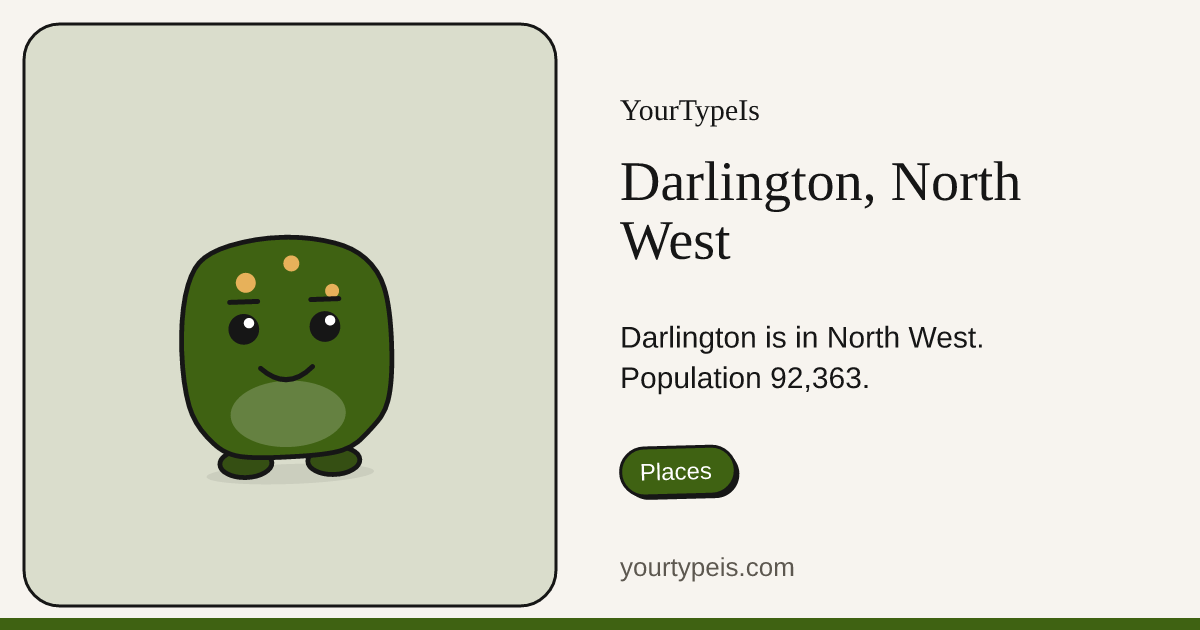 Darlington, North West