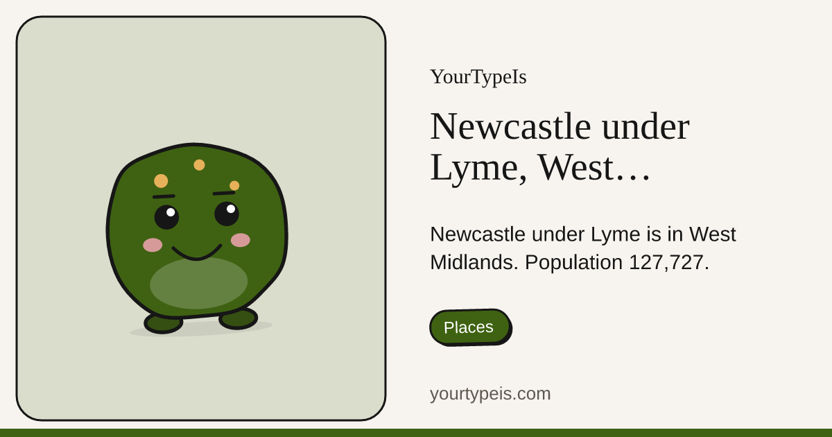 Newcastle under Lyme, West Midlands