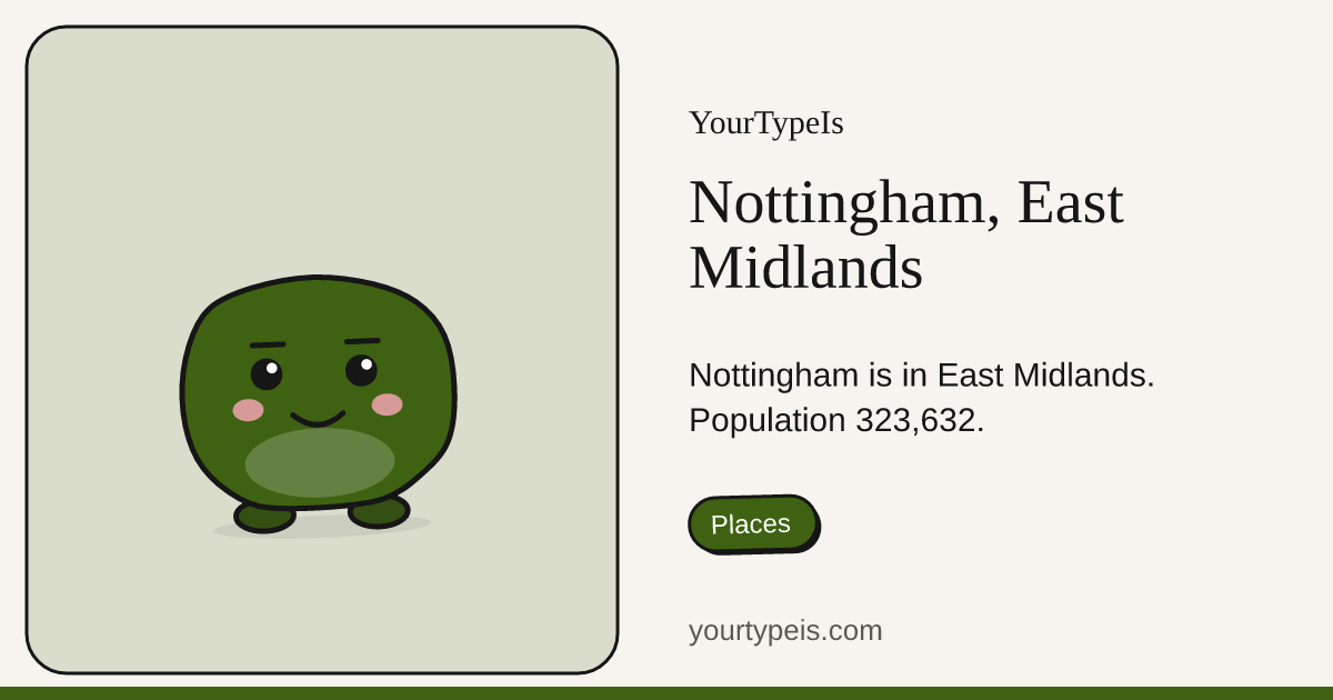 Nottingham, East Midlands