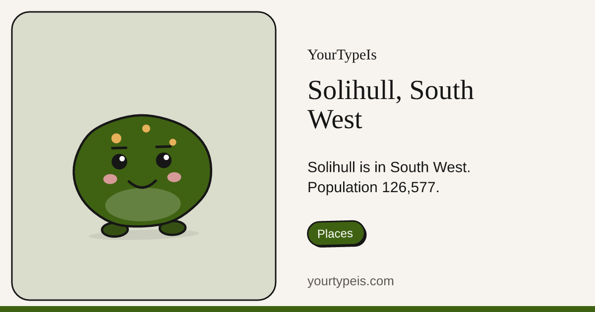 Solihull, South West