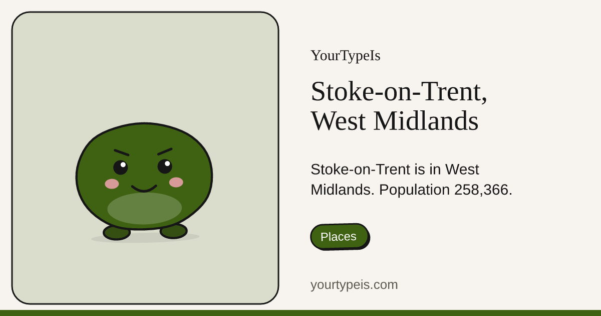 Stoke-on-Trent, West Midlands