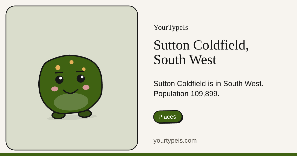 Sutton Coldfield, South West