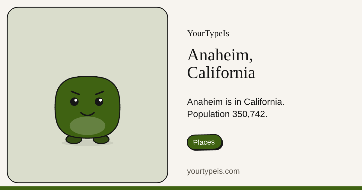 Anaheim, California