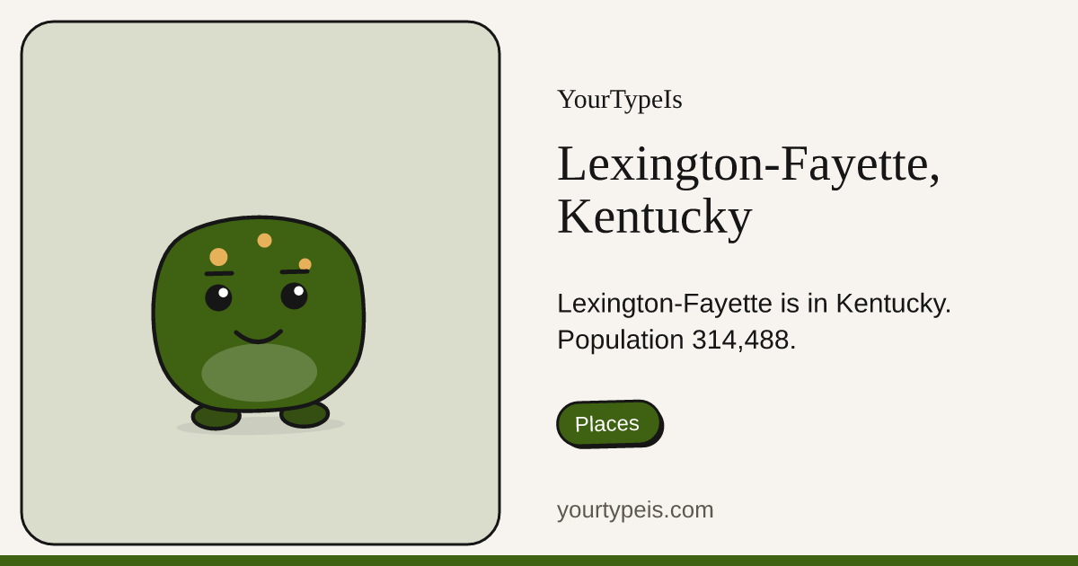Lexington-Fayette, Kentucky