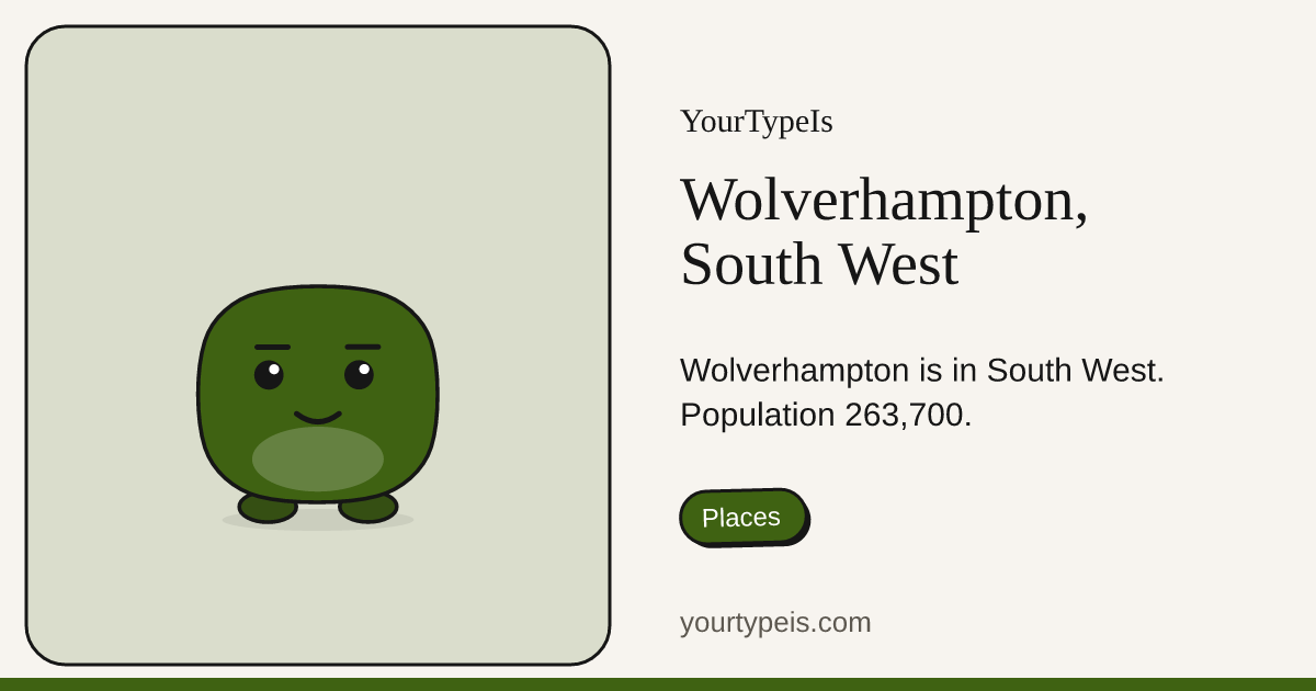 Wolverhampton, South West