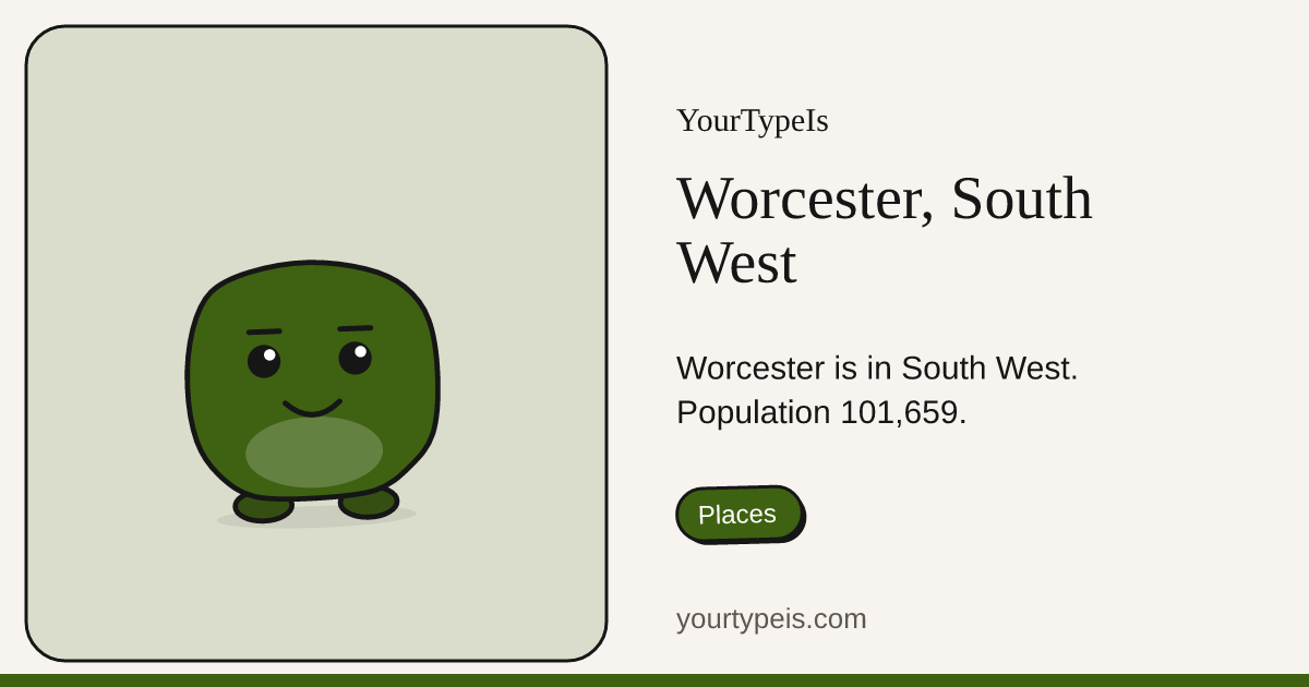 Worcester, South West