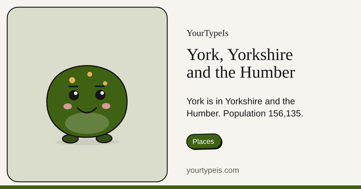 York, Yorkshire and the Humber