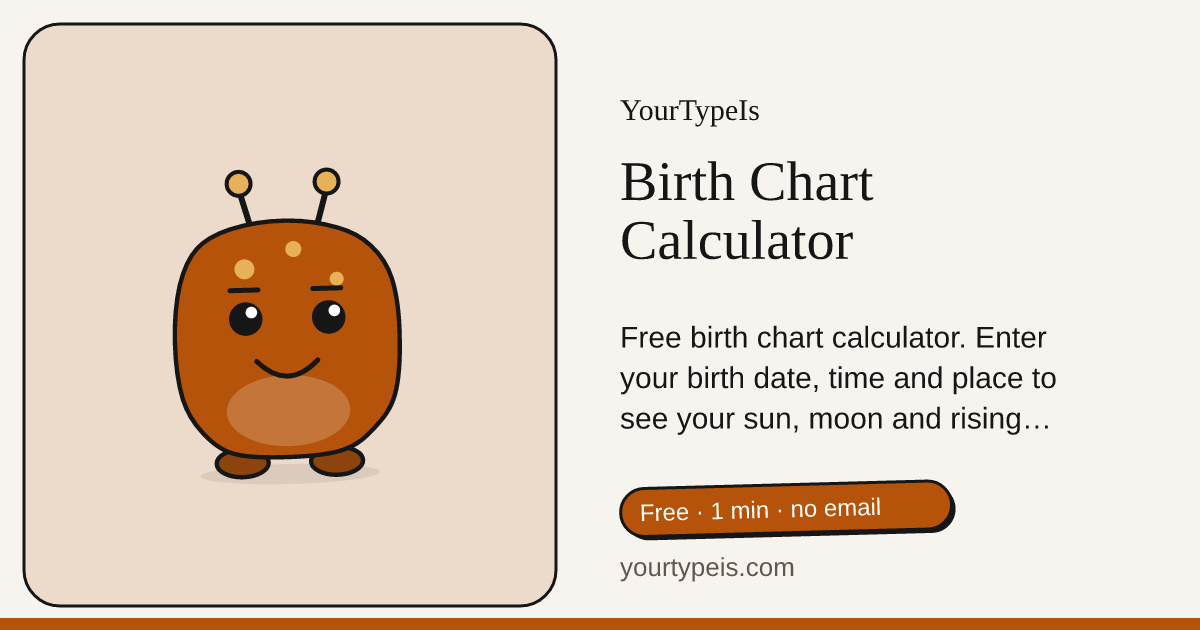 Birth Chart Calculator