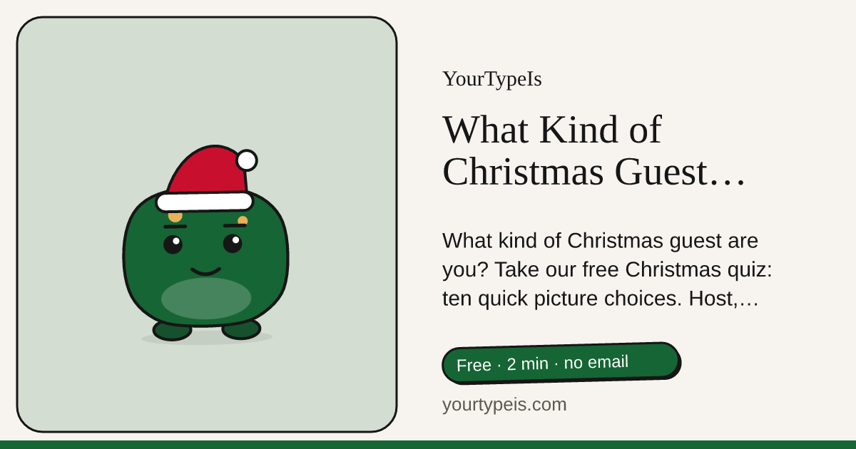 What Kind of Christmas Guest Are You?