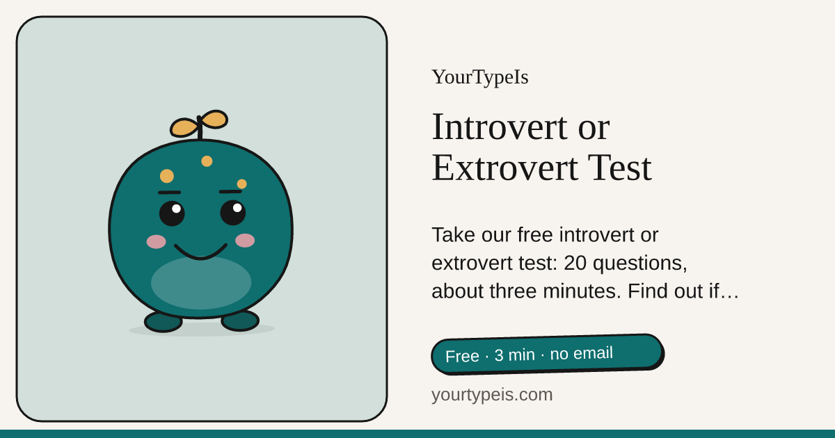 Introvert or Extrovert Test