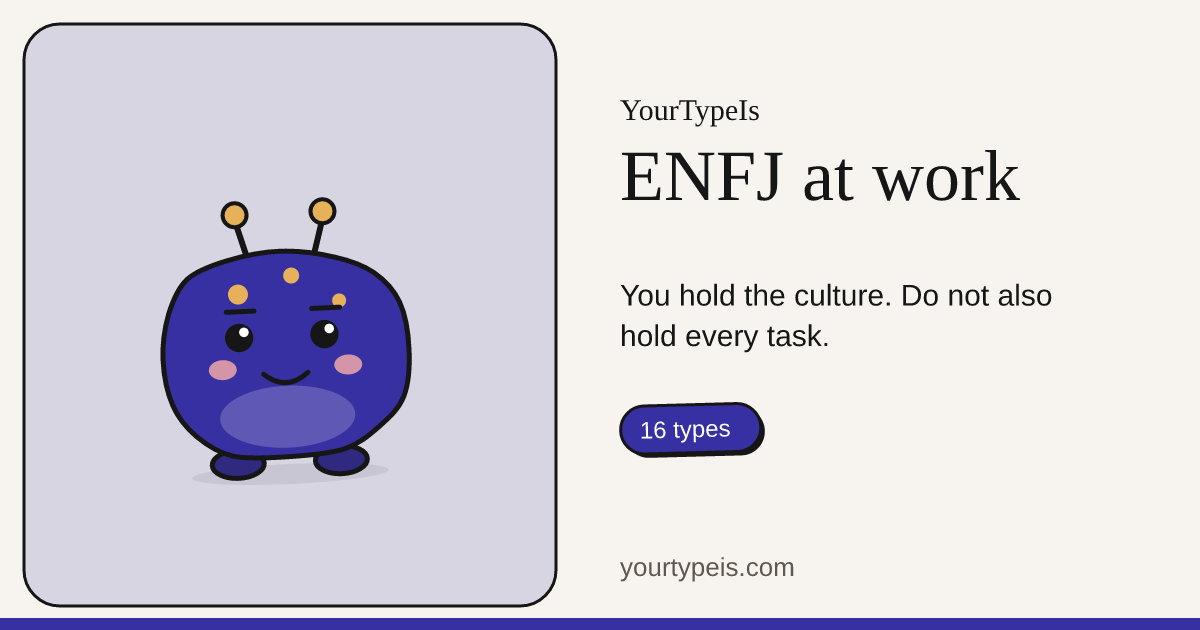 ENFJ at work