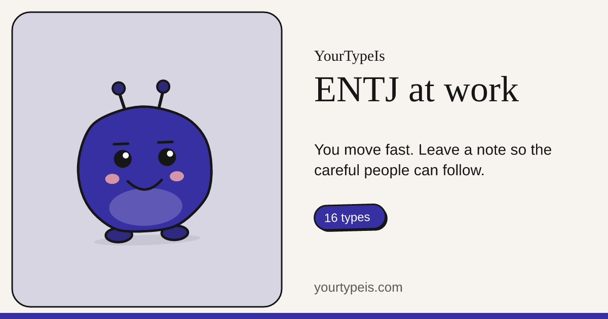 ENTJ at work