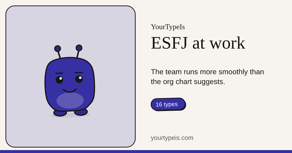 ESFJ at work