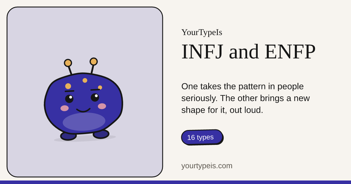 INFJ and ENFP