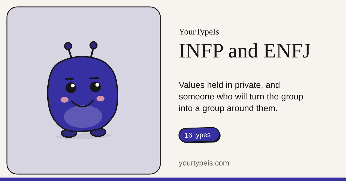 INFP and ENFJ