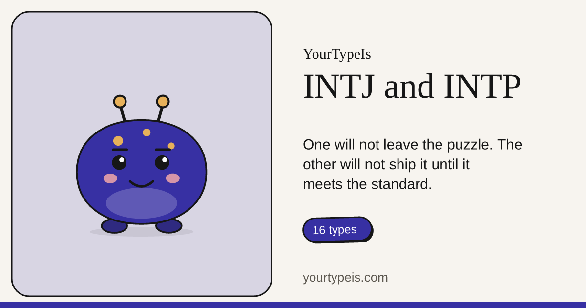 INTJ and INTP