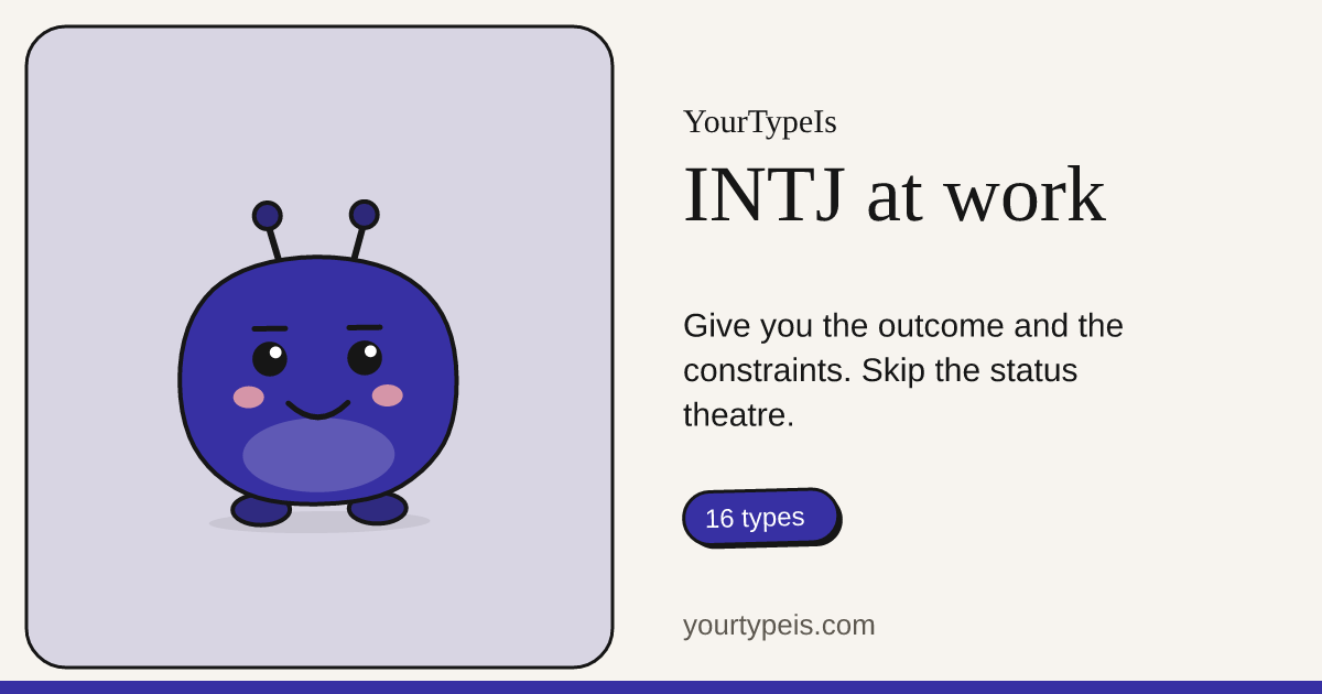INTJ at work