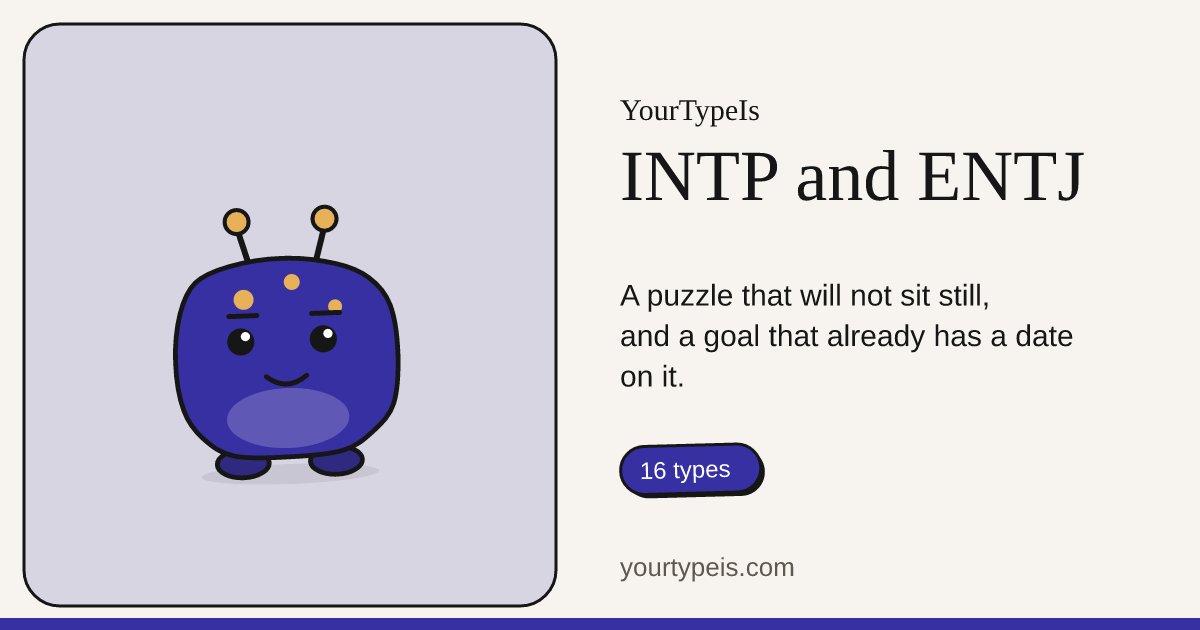 INTP and ENTJ