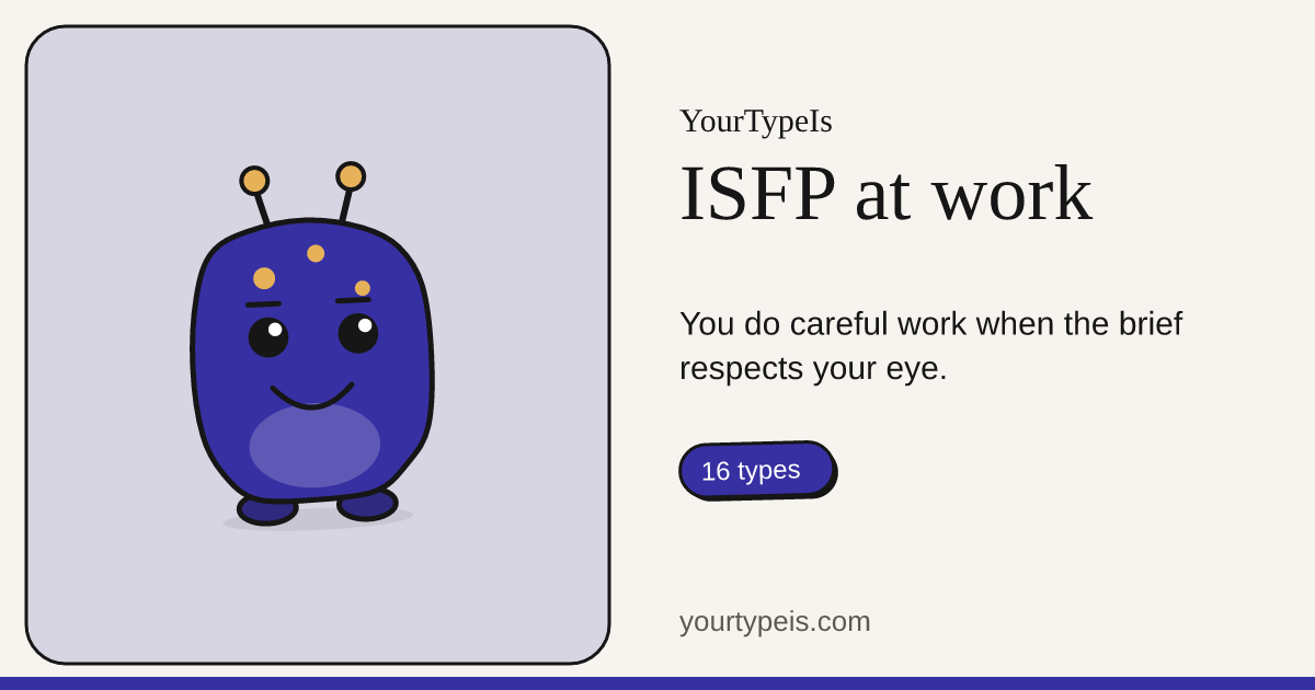 ISFP at work