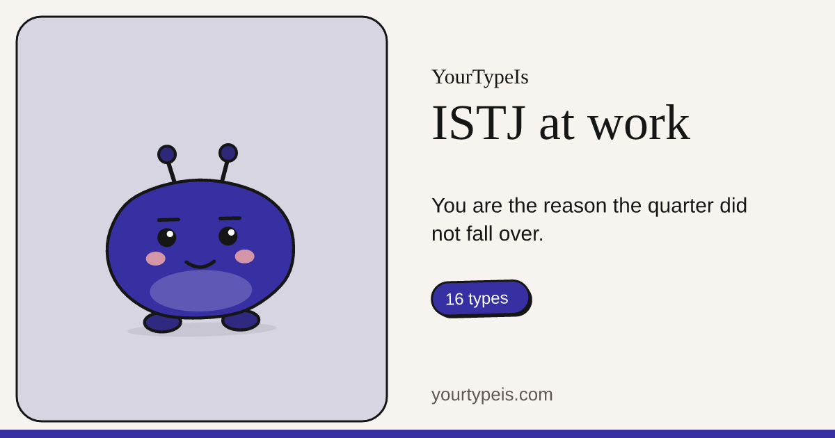 ISTJ at work